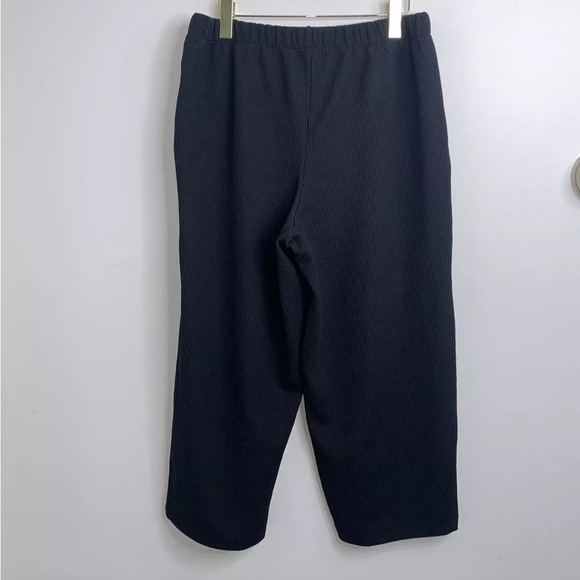 Madewell Ribbed Pull-On Pants Woman's Size L Black NWT - Picture 6 of 11
